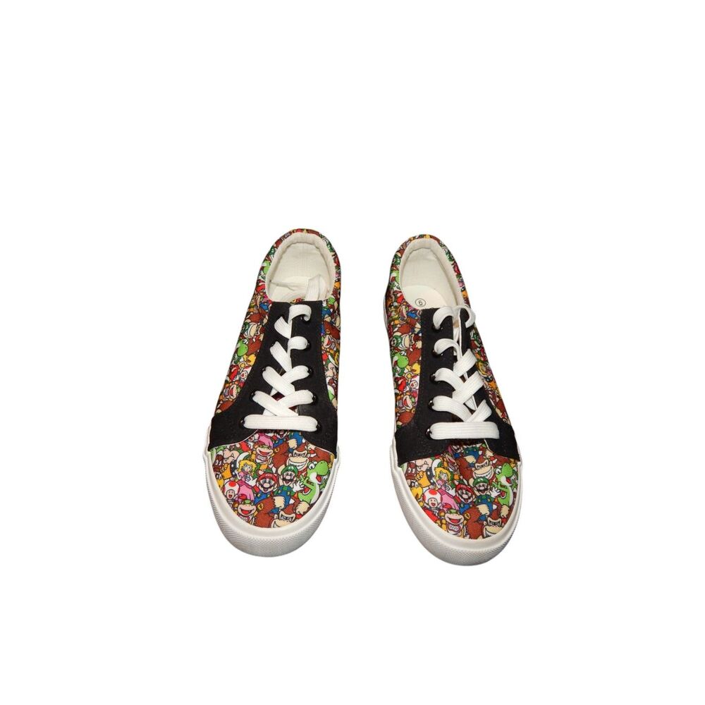 Ground Up x Nintendo Super Mario Men’s Size 6 Low Top Canvas Lace Up Shoes NWOT